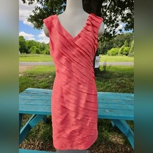 London Times Layered Evening Dress